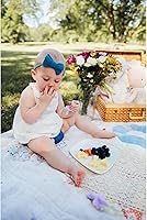 Vista 21 de Elli&Nooli Silicone Baby Utensils Set - 2 Count, Yellow - Star-Shaped Choke Guards for Constructive Eating - Spoon & Fork for Self Feeding