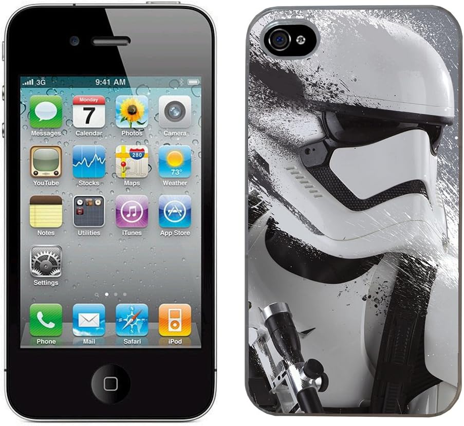 Star Wars stormtrooper case fits iphone 4 & 4s cover hard protective (11) for apple i phone force awakens film