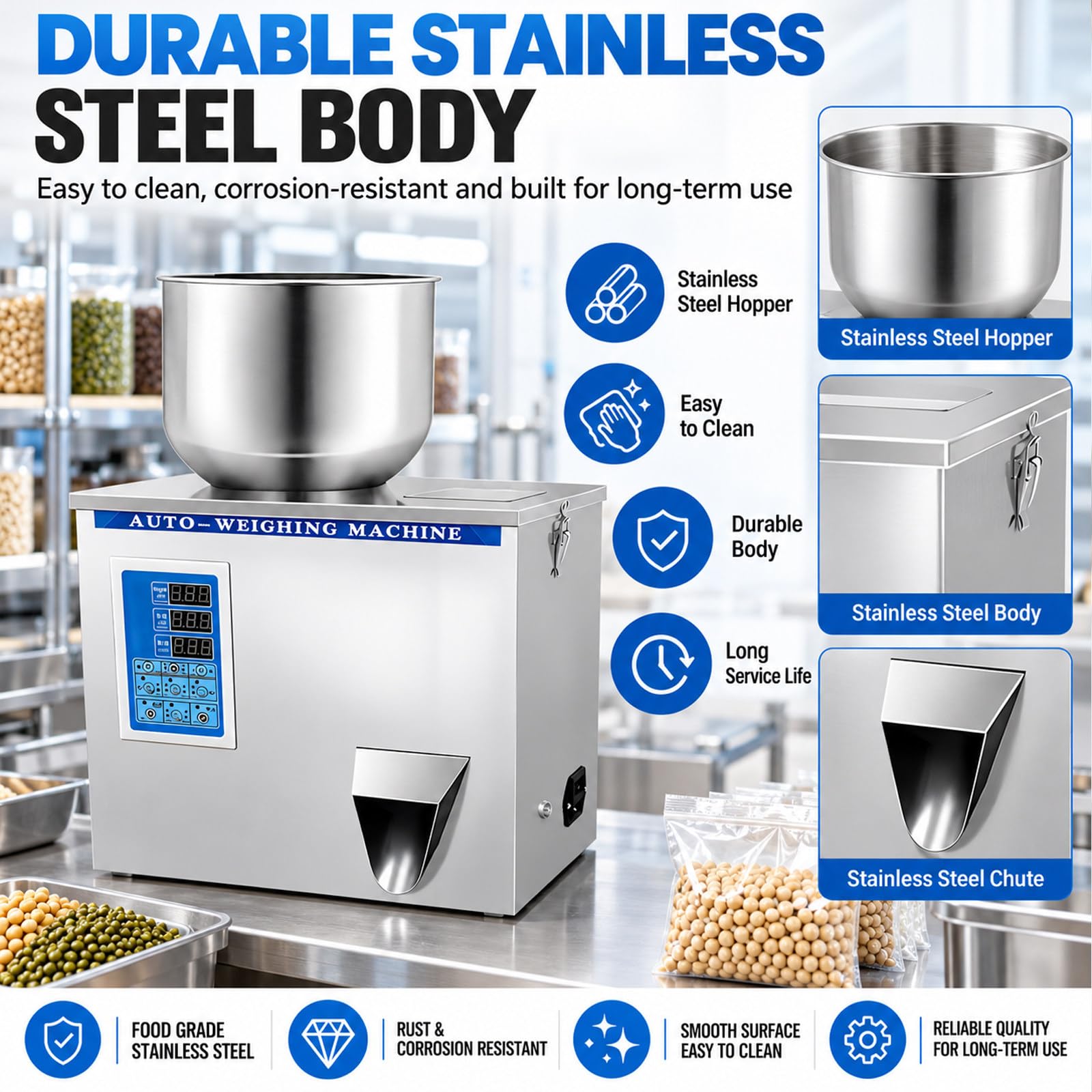Machine De Remplissage De Particules à Commande Numérique 100g