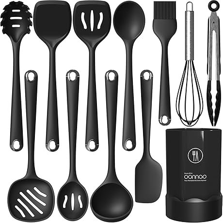 Silicone Cooking Utensils Set: Heat-Resistant and Dishwasher-Safe Kitchen Essentials