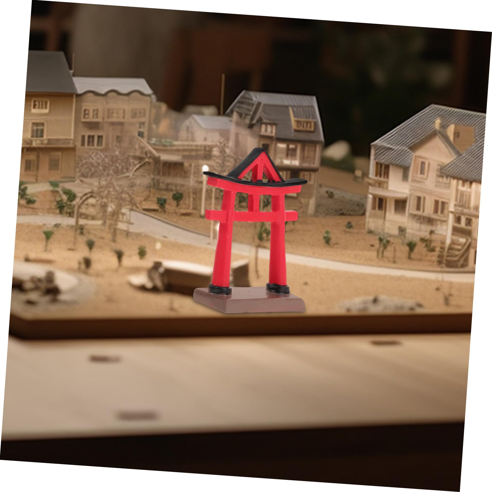 Cabilock 4piezas Miniatura De Puerta Japonesa Torii para Decoración De Acuarios y Paisajes Accesorio Creativo para Jardines y Peceras Adorno y Resistente Al Clima