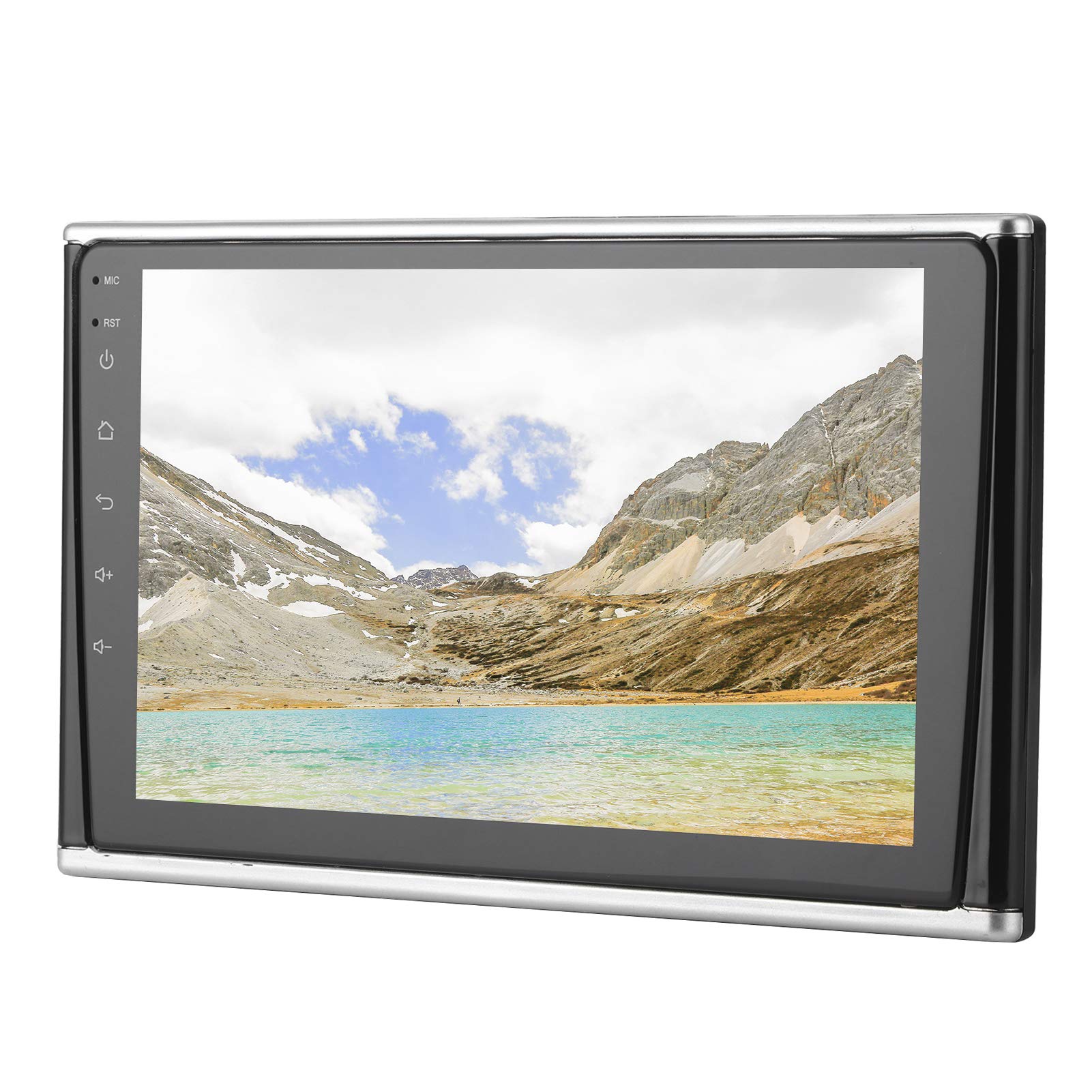 Universal 9 Inch HD LED Display Car TV Headrest Monitor MP5 Player for Car and Home Use with Remote Control, 1024x600 Resolution, Support USB AV FM, Adjust Stand