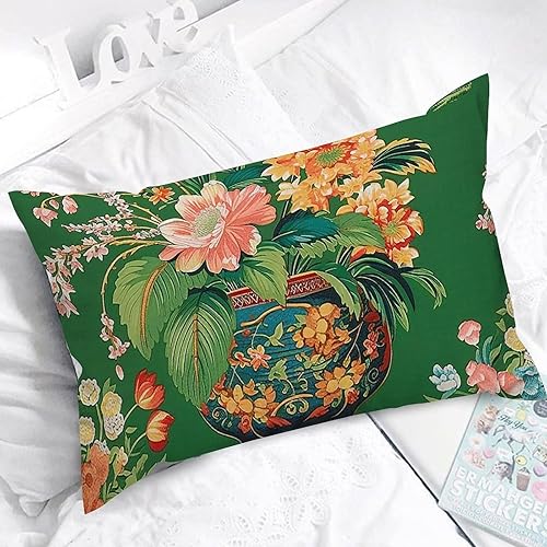 Vista 223 de ArogGeld Chinoiserie - Funda de cojín con estampado de leopardo y guepardo fucsia, con manchas de animales de vaca, color rosa oscuro, decoración