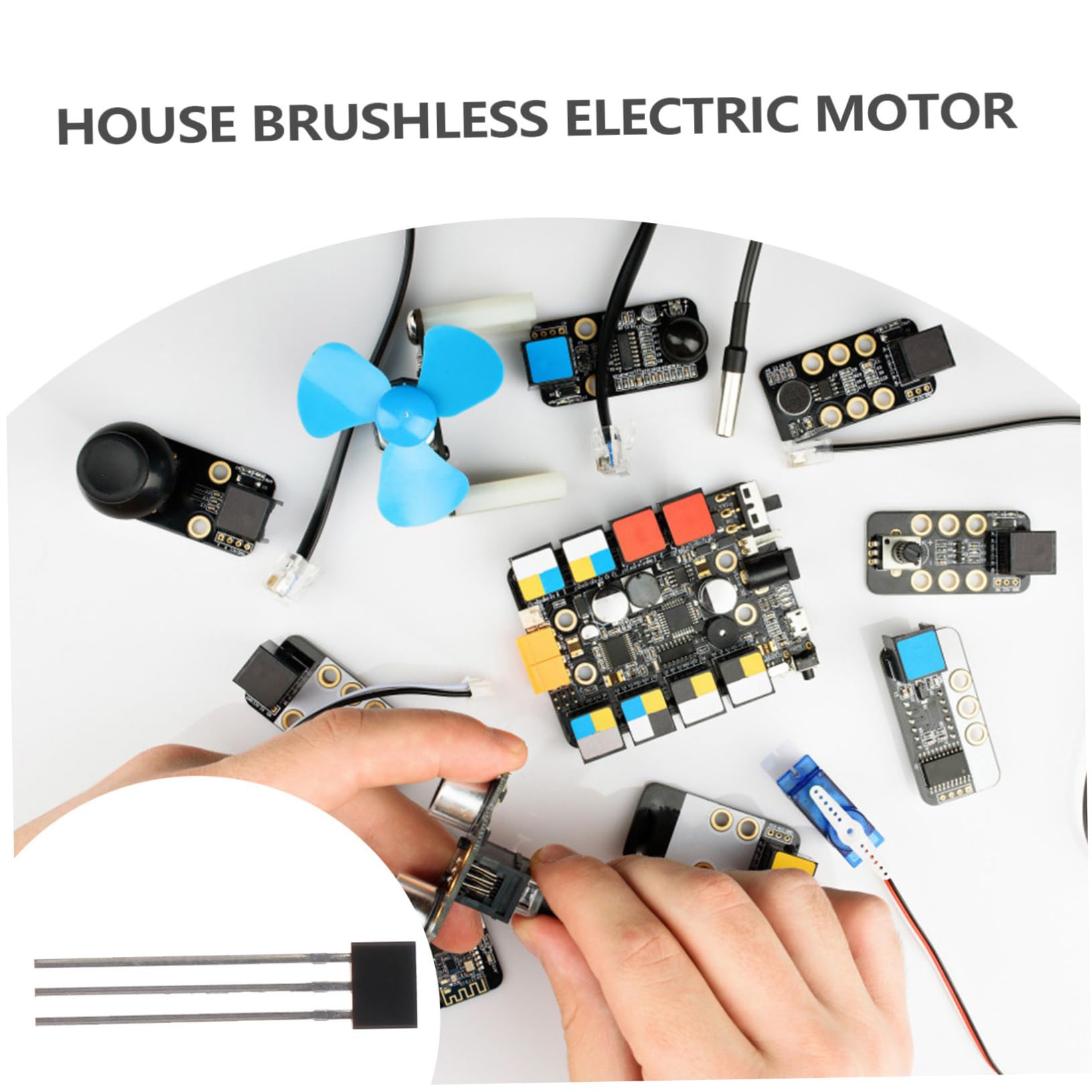 MOLUCKFU 25pcs High Temp Hall Effect Sensor Heavy Duty Magnetic Linear Sensor for Motor