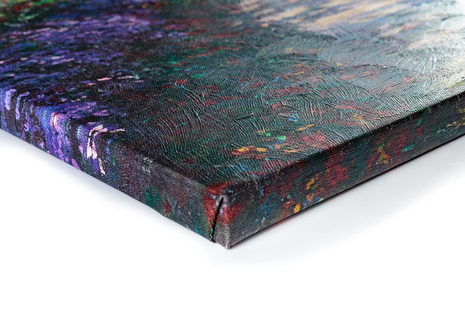 ShopArt - Quadro Vernice Effetto Pennellate – Claude Monet, Pathway in Monet's Garden - Stampa Fine Art su tela Canvas Alta Definizione Pronto da Appendere (cm 100 x 100)