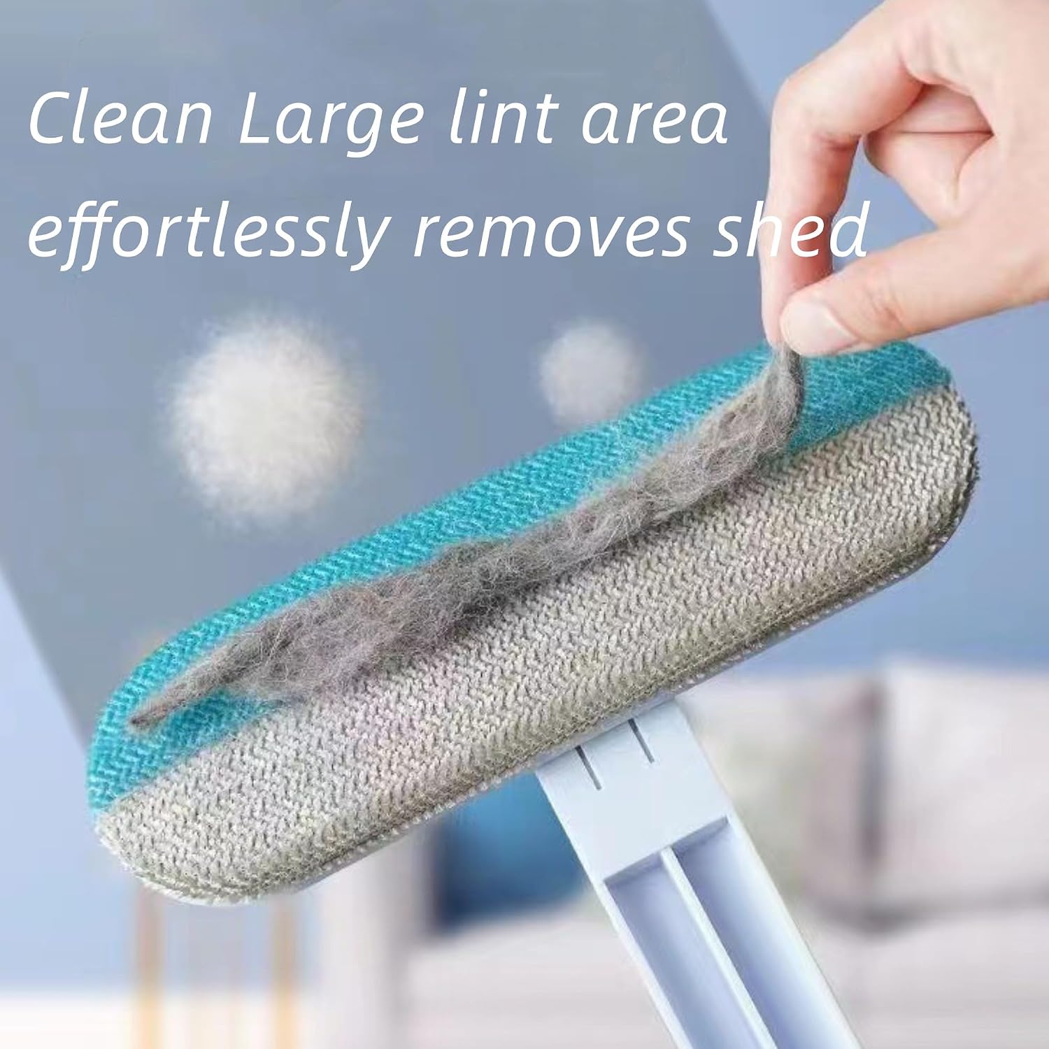 Window Screen Cleaning Brush, Mesh Screen Cleaner with Squeegee, 2PCS Detachable Window Screen Cleaning Brush Washing Tool for Patio, Door, Porch, Screens, Pet Hair