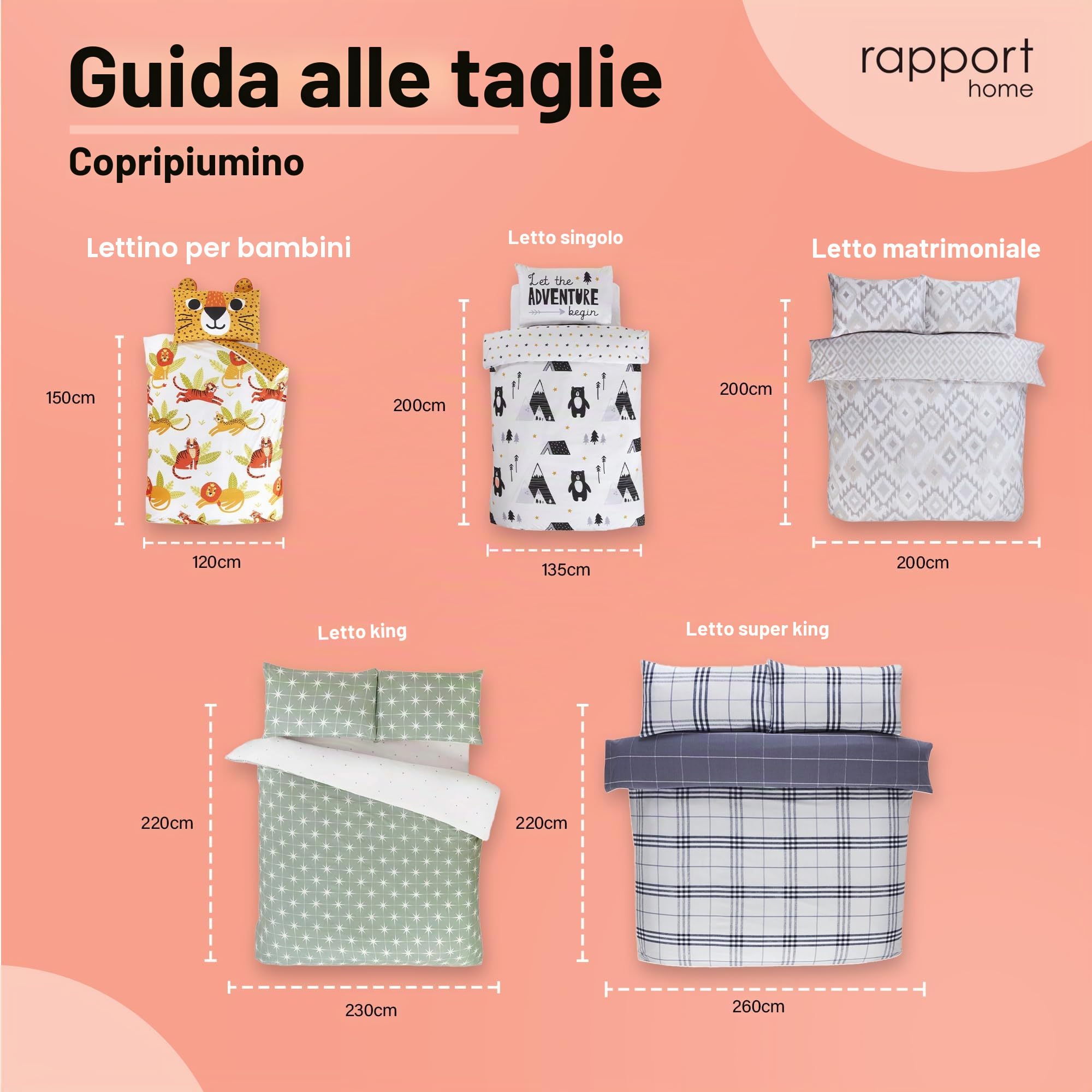 Rapport Home Rumble In The Jungle - Set copripiumino per bambini, per letto singolo, colore: Verde
