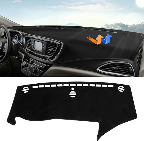 Vista 12 de Autorder Cubierta de Alfombrilla del Tablero para Chevy Silverado Sierra 2007-2013, Chevy Tahoe Suburban Denali Avalanche y GMC Yukon/XL 2007-2014