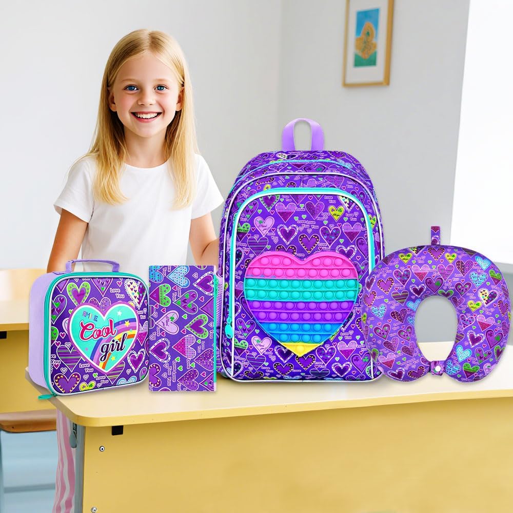 Kids Suitcase with Wheels for Girls and Boys, Rolling Carry on Luggage for Toddler Children image 5