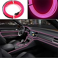 Vista 1 de 9.8 ft de iluminación interior del coche tira auto LED cuerda de alambre de la atmósfera auto lámpara decorativa luz de neón flexible DIY