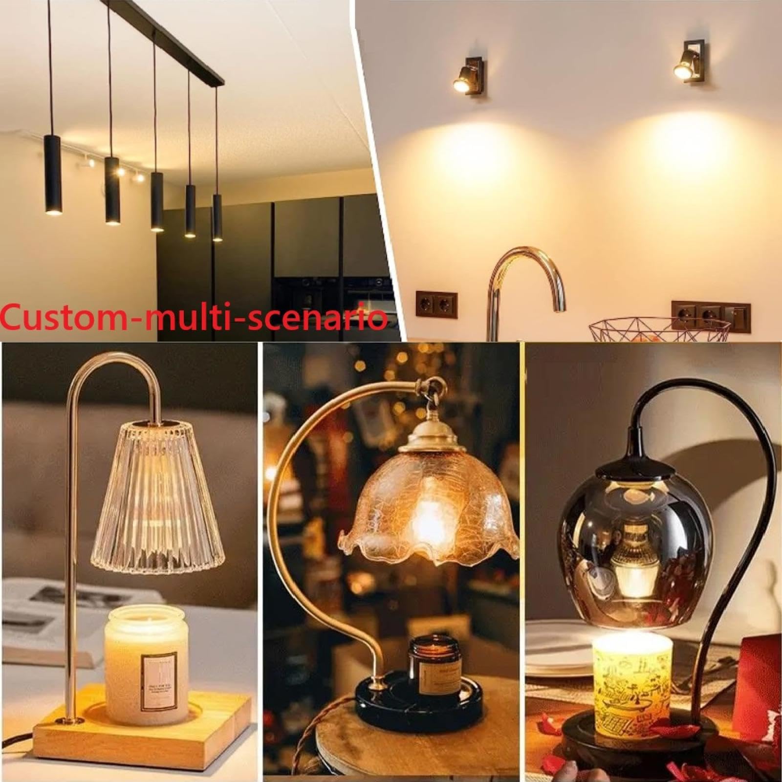 MR16 Halogen Bulb 50W 12V 24V 10 Pack Dimmable GU5.3 Base,Warm White for Landscape, Track Lights 35W 220V
