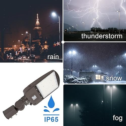 Miniatura 3 de OSTEK Luces de estacionamiento LED de 150W, accesorio de iluminación de área comercial al aire libre 21000LM - IP65 5000K LED Shoebox luz con