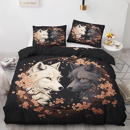 Miniatura 18 de Funda de edredón de playa tamaño matrimonial Juego de ropa de cama Sunset Sea 3 piezas Funda de edredón de microfibra suave con lazos