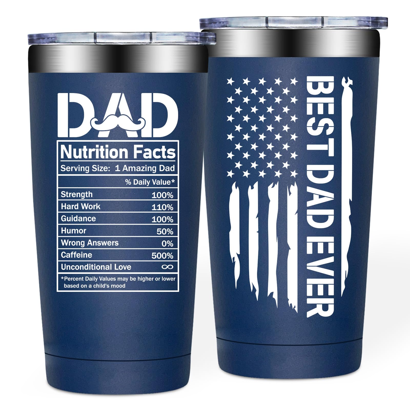 BIRGILT Gift for Dad - Birthday Christmas Fathers Day Gift Ideas for Dad from Daughter,Son - 20oz Tumbler Cup