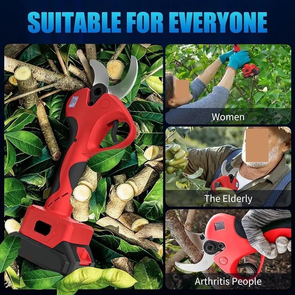 Pruning Shears, Electric Pruning Shears Cordless 40mm Cutting Diameter High Carbon Steel Display Garden Tool,for Garden