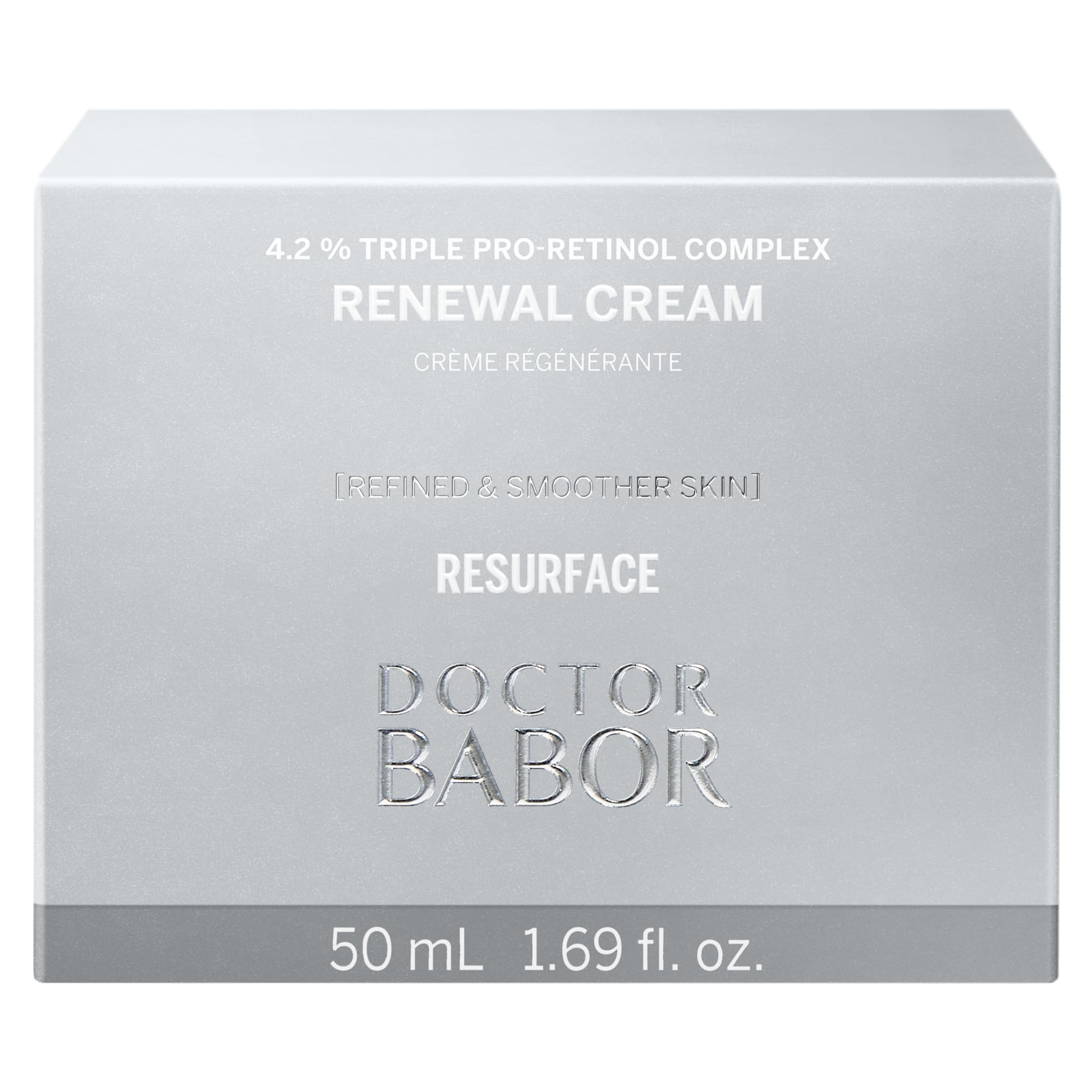 DOCTOR BABOR Renewal Cream | Regenerierende Anti-Aging und Anti-Pigmentflecken Gesichtscreme mit Pro-Retinol Komplex | Für eine strahlende, verjüngte Haut | Verfeinert das Hautbild | vegan | - 50ml