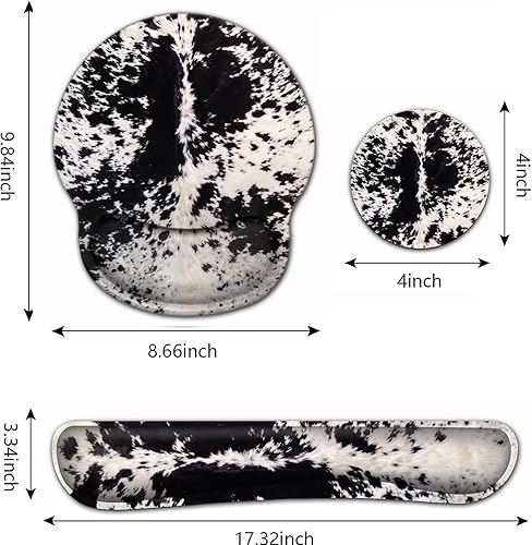 Miniatura 6 de Alfombrilla ergonómica para mouse con soporte de muñeca y teclado de espuma viscoelástica, juego de reposamuñecas para videojuegos, computadora,