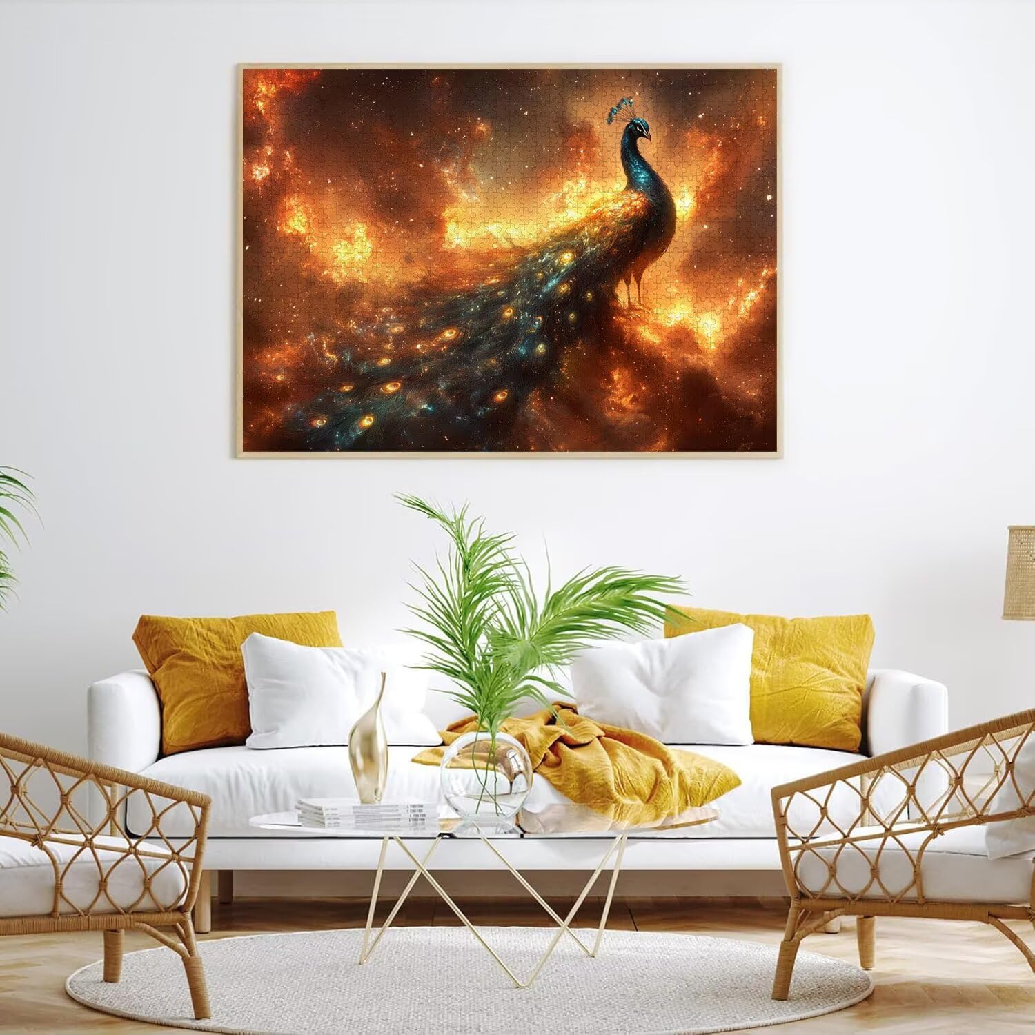 Puzzle dla dorosłych 6000, płomień paw, 179 x 105 cm, n-314
