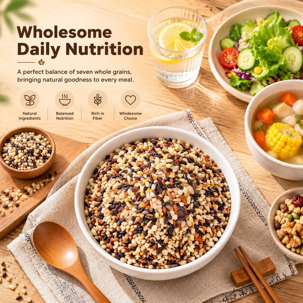 500 g de mezcla de arroz integral multicolor, mezcla de cereales integrales recién descascarados
