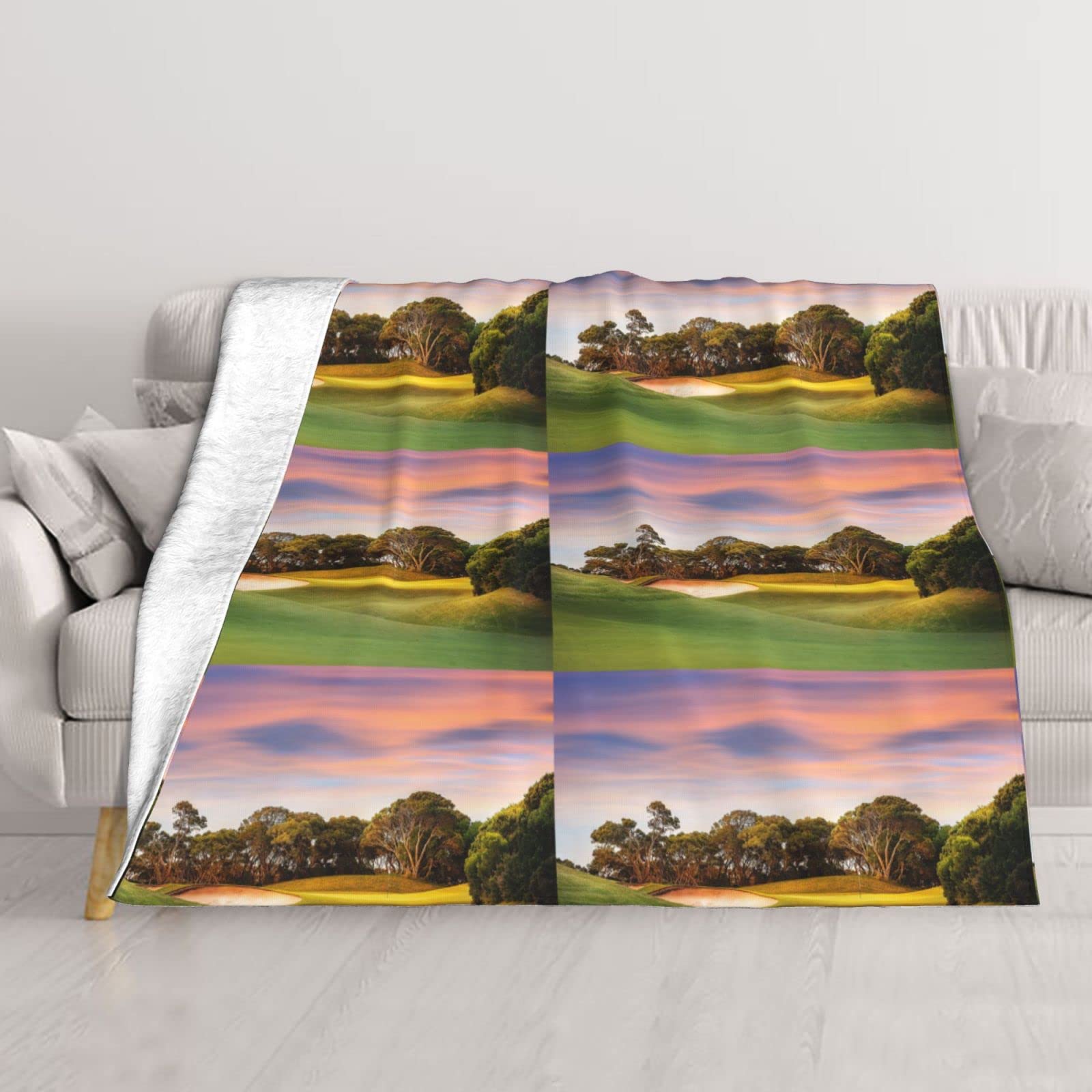 Couverture clim légère golf | Éliminez les frissons sur le lit et canapé avec ce plaid