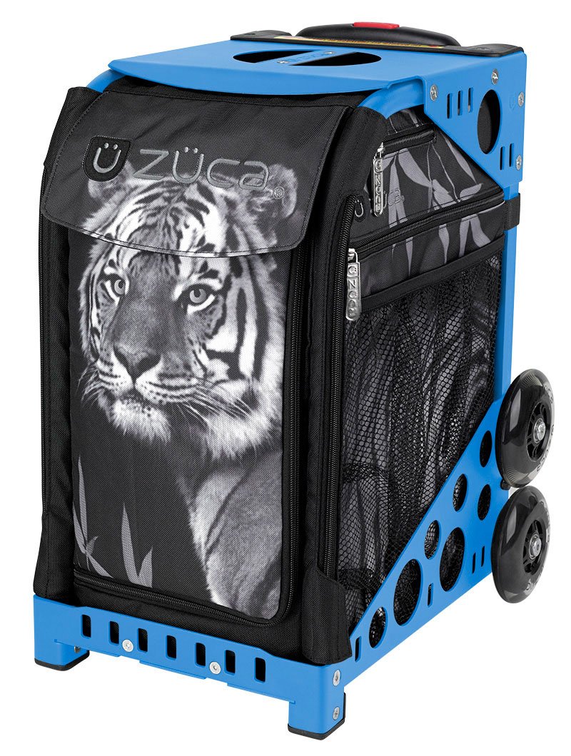 ZUCA Bag Tiger Insert & Blue Frame w/ Flashing Wheels