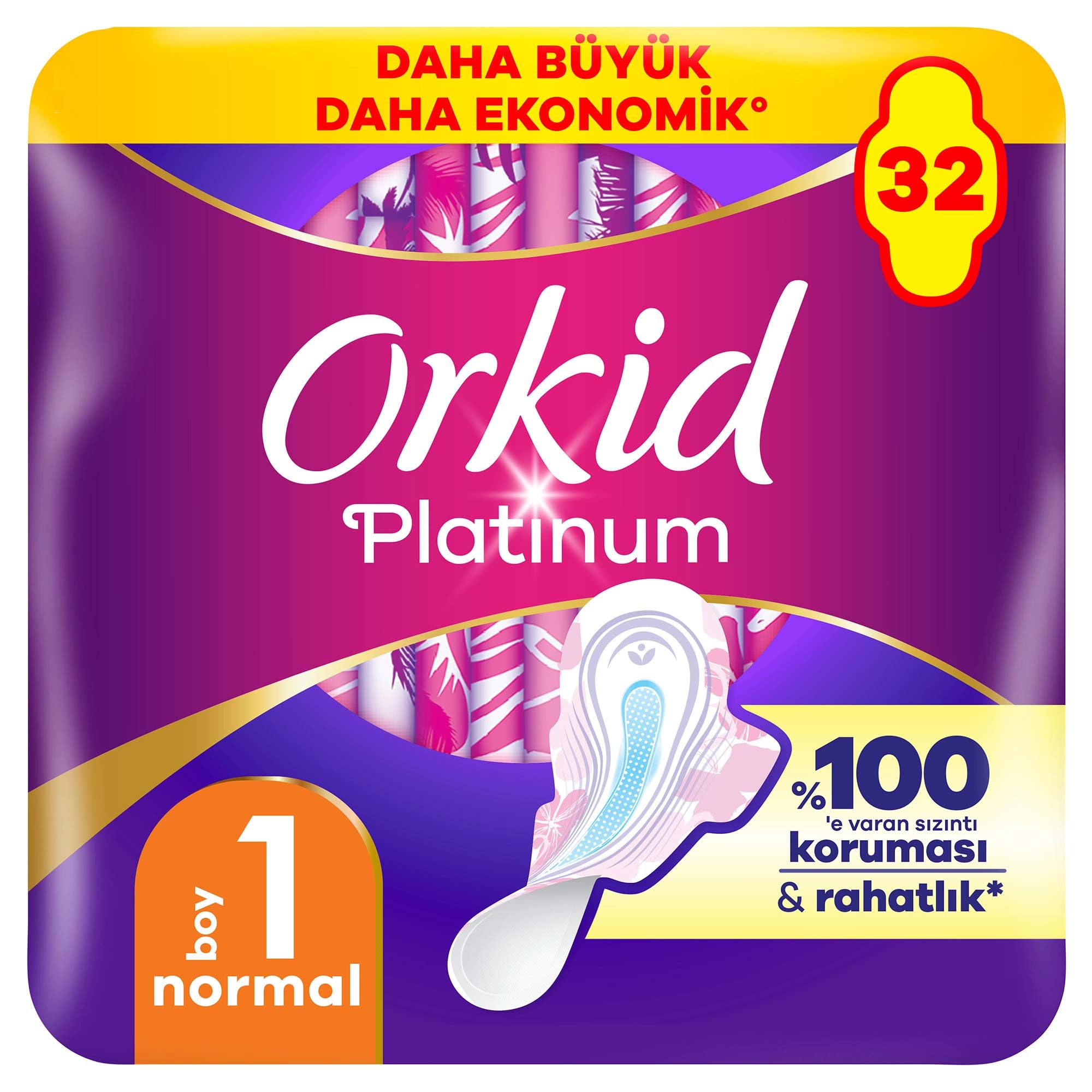 Orkid Platinum Normal (Boy 1) 32 Adet Hijyenik Ped