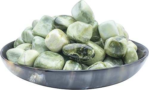 Miniatura 9 de BEZAVO Juego de piedras de cristales curativos serpentinos a granel para curación, reiki, meditación, cristales de brujería, piedras preciosas para