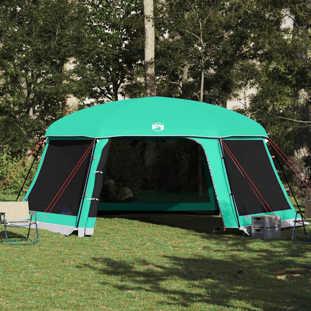 Tente de Piscine moustiquaire avec parois en Maille Bleu Azur, abri Amovible imperméable en Polyester avec revêtement PU, résistant au Vent, Double Toit Amovible pour intimité,