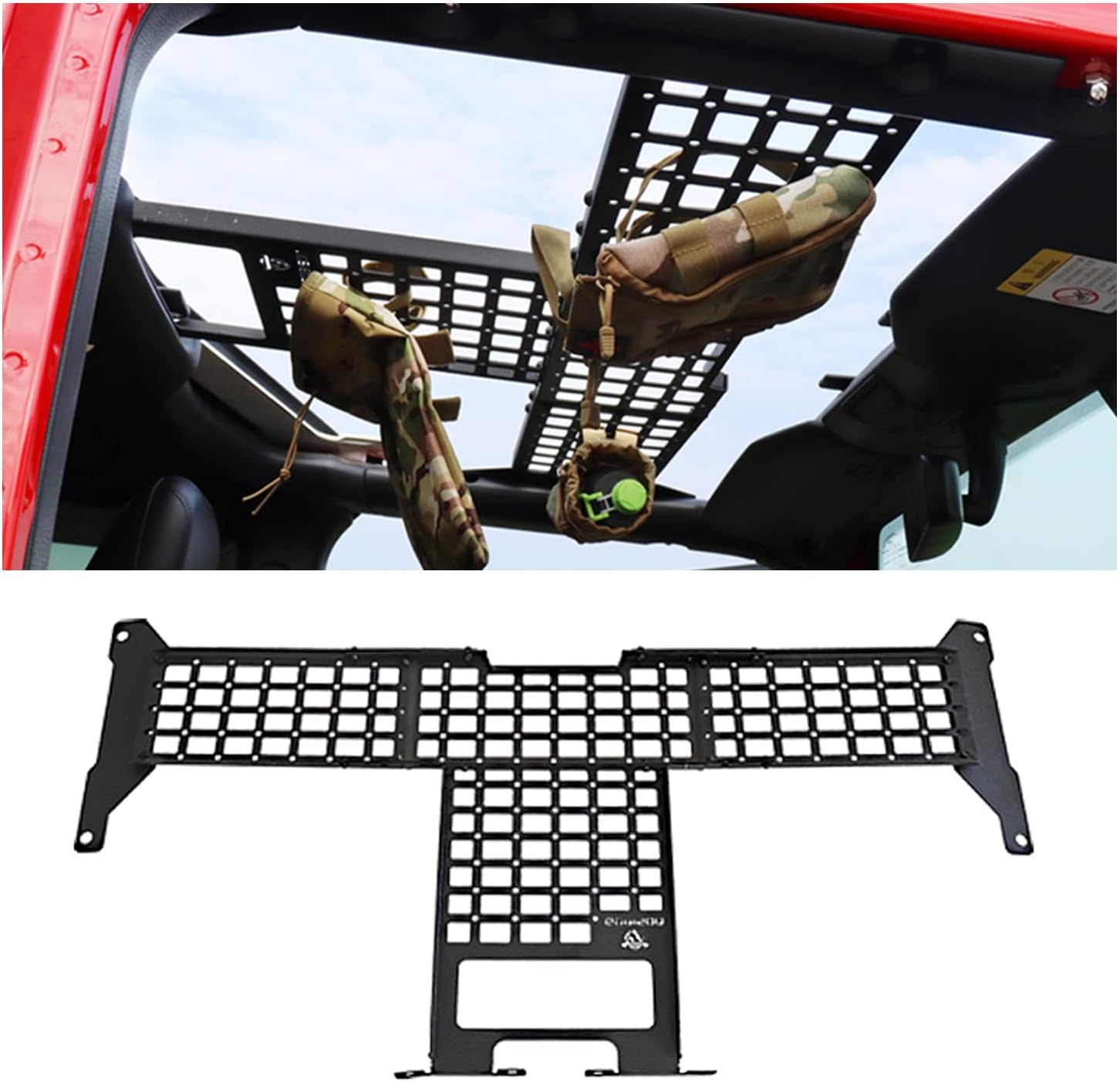 Overhead Molle Panel Shelf Fit Jeep Wrangler/JL/JLU Gladiator/JT 2018-2024