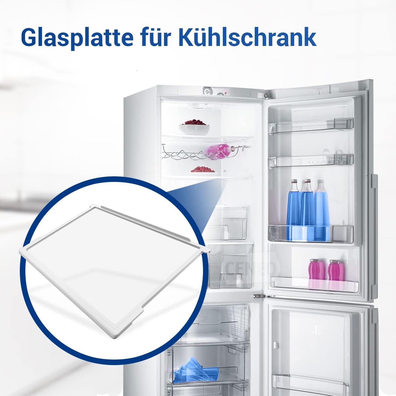 Kühlschrank-Gefrierfach-Regalbrett Glas-Gefrierfach-Ersatz Kühlschrank-Glasbrett Individuell Nach Größe