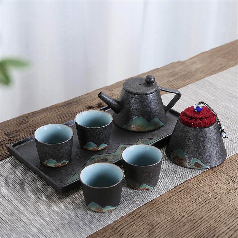Amazon｜お茶セット 絶妙な家の装飾のギフトCerativeインクパターン