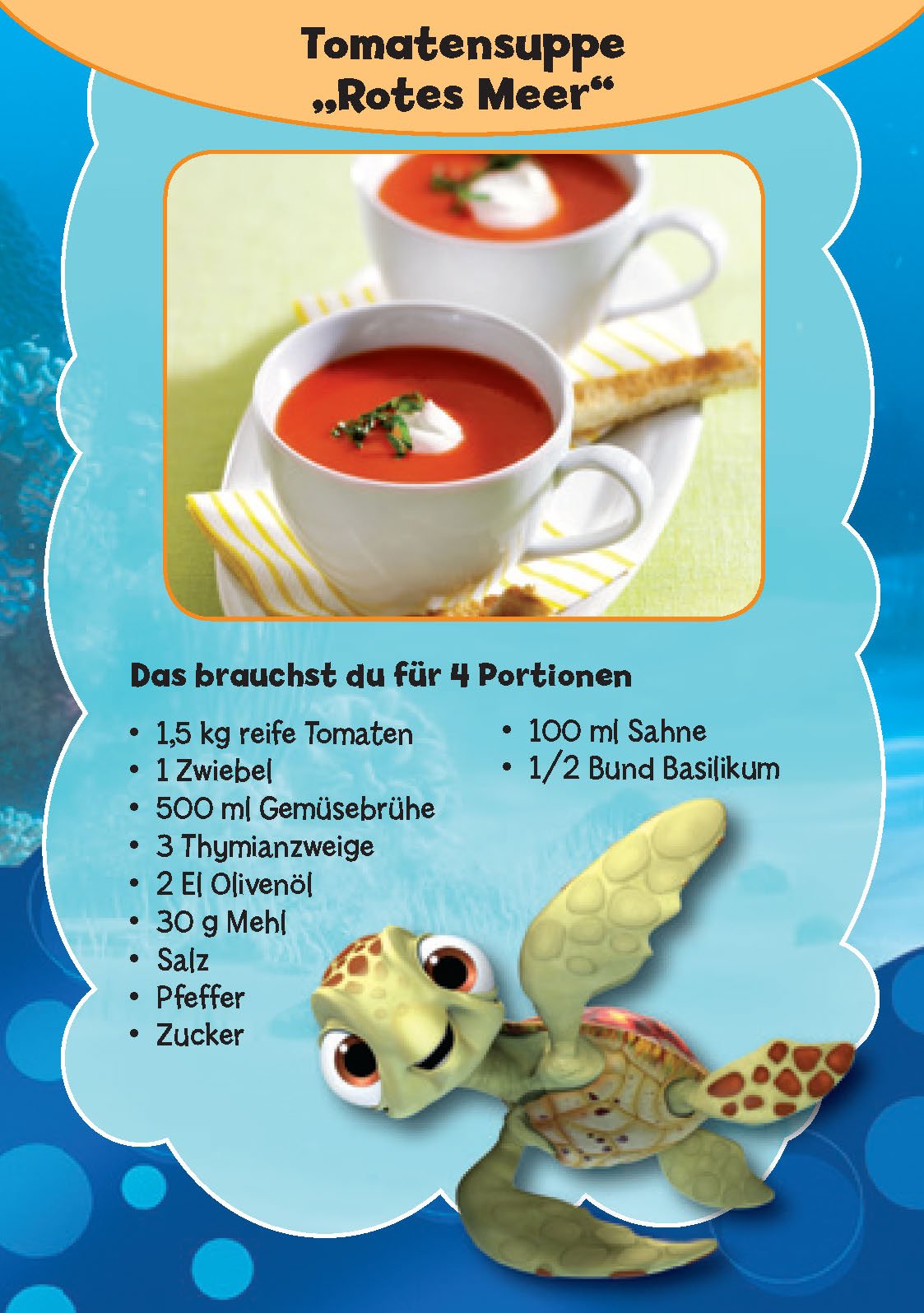 Disney Kinderkochbox - Findet Nemo: Kochen kinderleicht- Box mit 50 Rezeptkarten