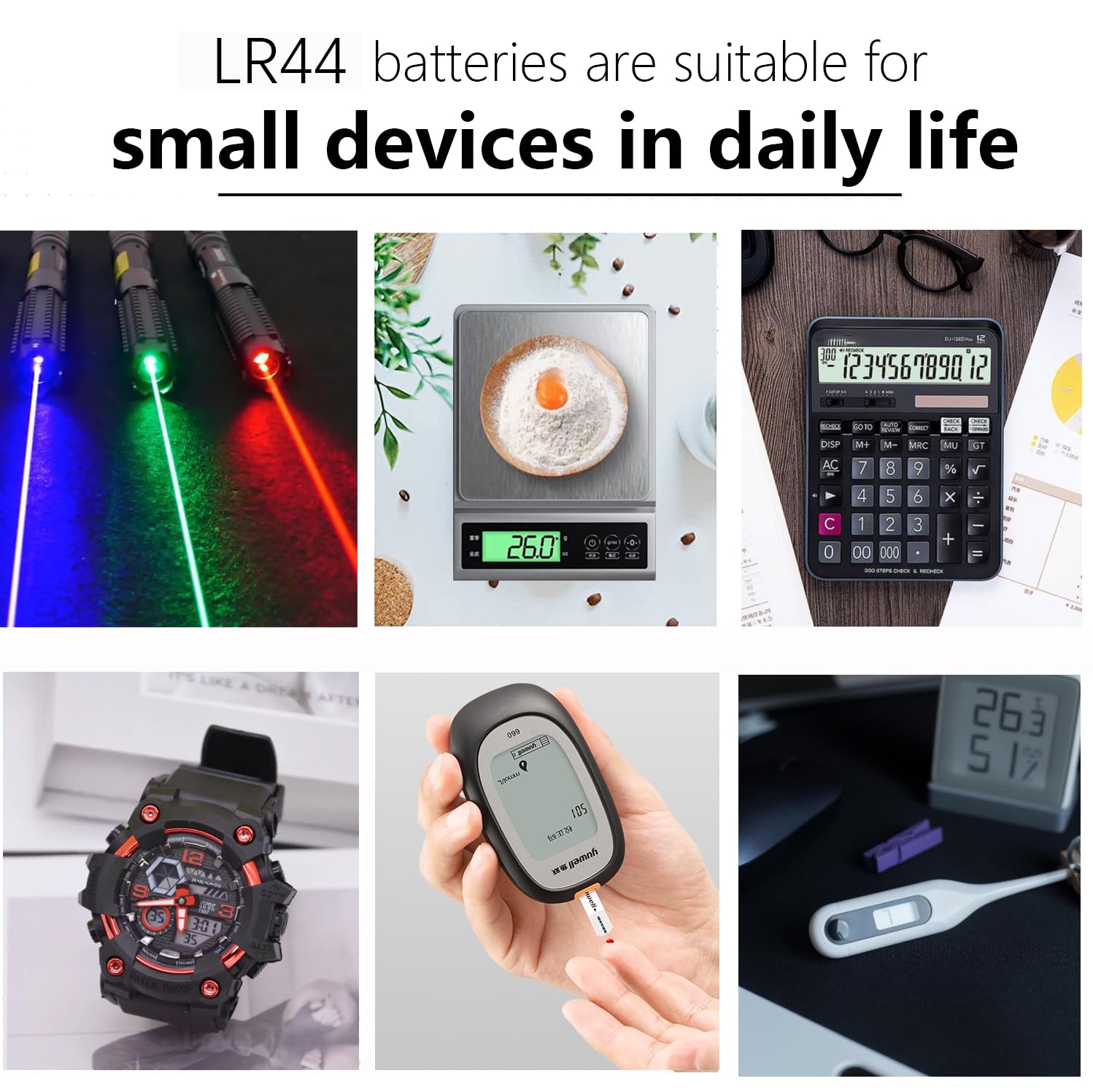 JOXIYECLTL LR44 Batteries 25 Pack 1.5V L1154f 357 AG13 SR44 A76 GP76 Lr 44b 303 Button Coin Cell Batteries