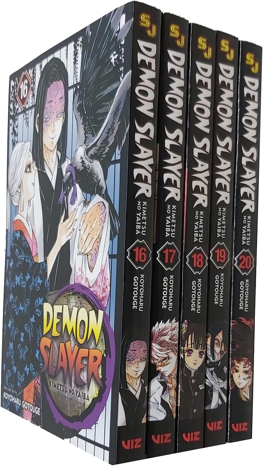Demon Slayer Kimetsu no Yaiba Series Vol 16-20 Collection 5 Books Set By Koyoharu Gotouge