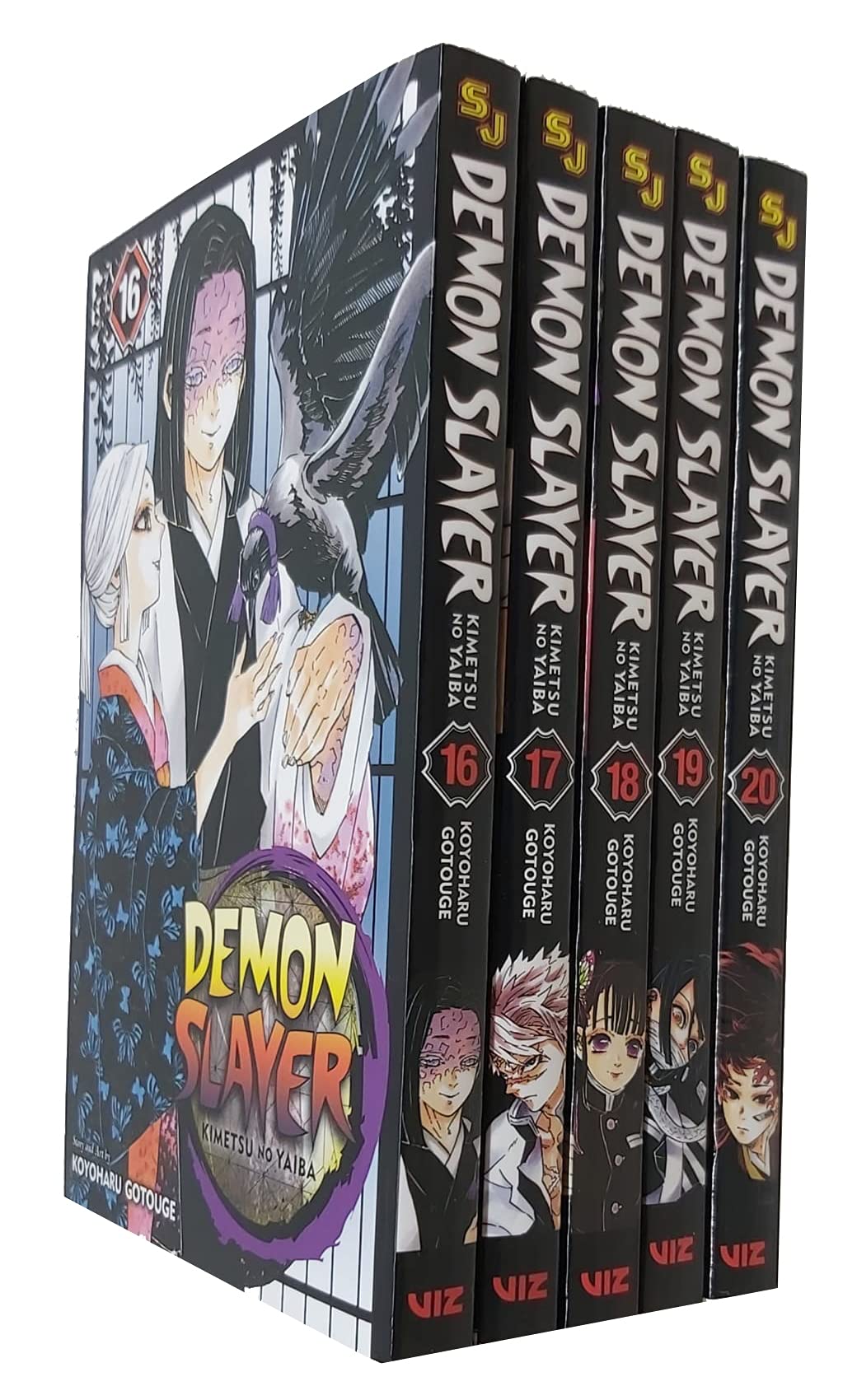 Demon Slayer Kimetsu no Yaiba Series Vol 16-20 Collection 5 Books Set By Koyoharu Gotouge Paperback
