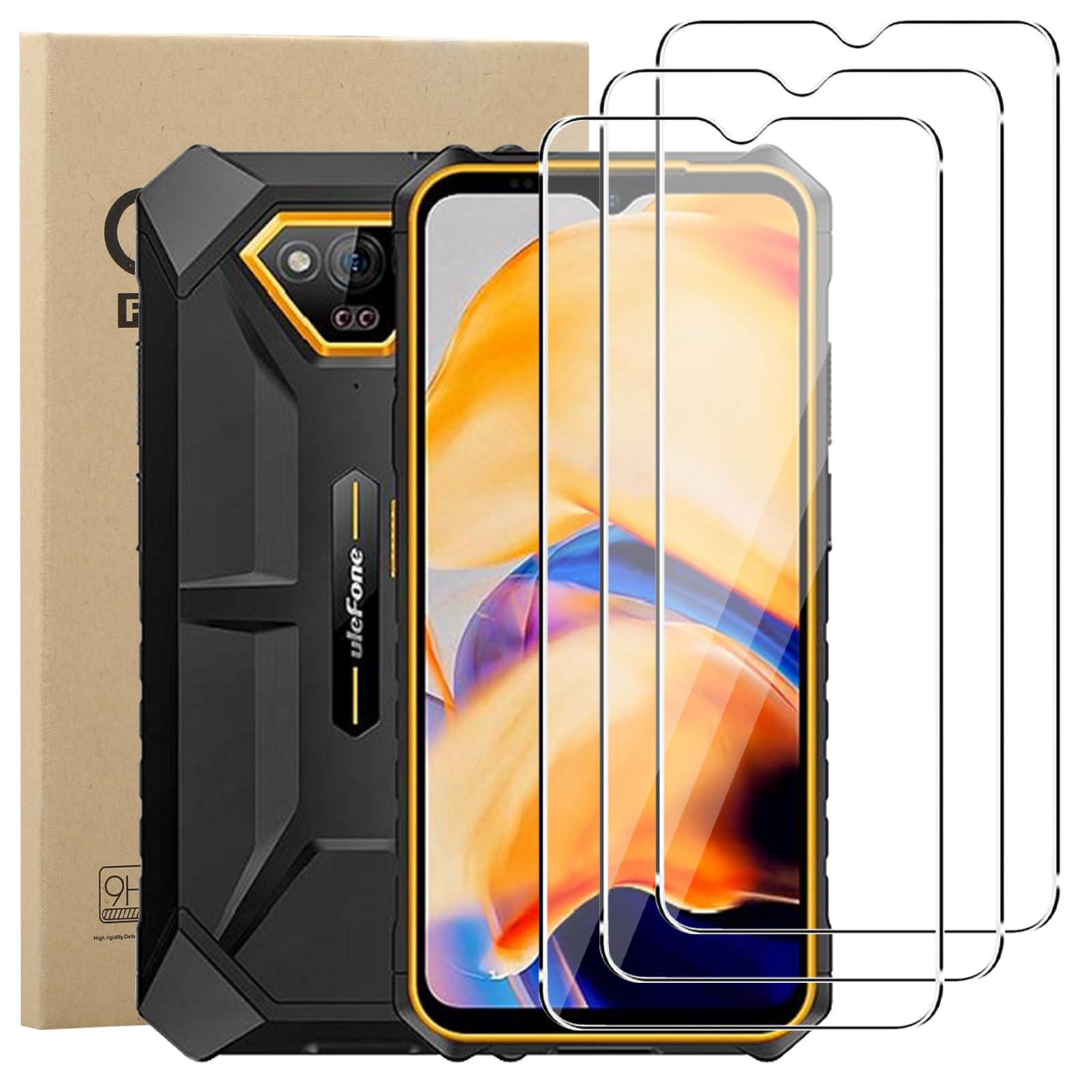 BUNAL Custodia per Ulefone Armor X13 (5.52) Vetro Temperato