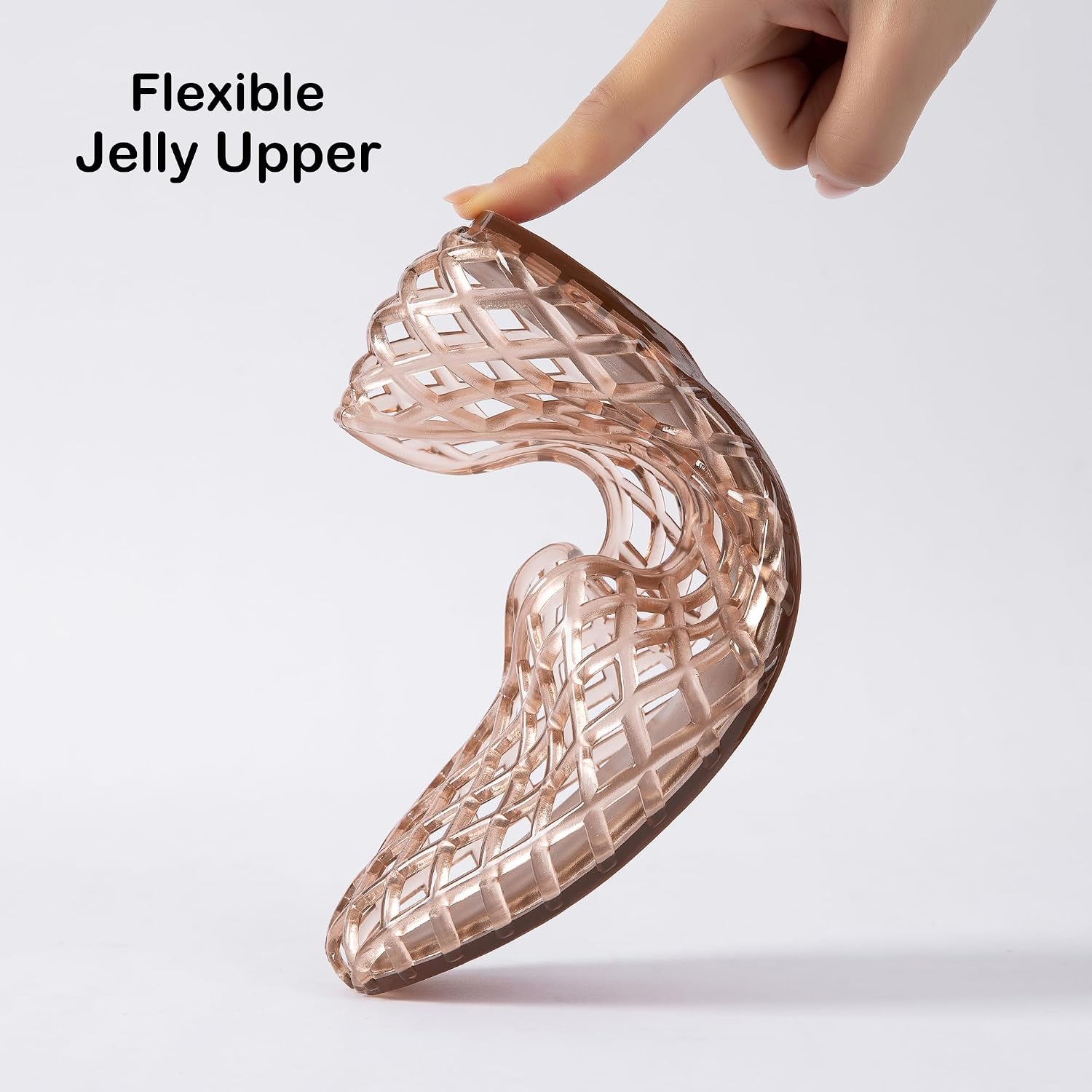 Women Jelly Shoes Clear Mesh Flat Sandal V-Shaped Breathable Comfort Slip On Waterproof Transparent Summer Beach Pool Ballet Flats