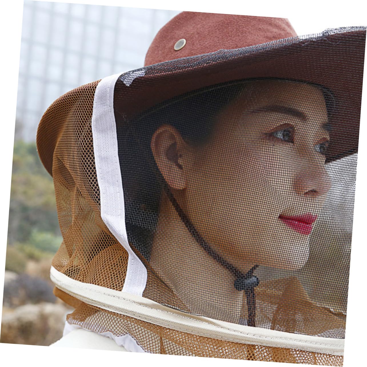 SUPVOX 3pezzi Cappello Protettivo Per Apicoltura Velo Per Viso Maschera Integrale Con Lacci Per Collo Include Guanti Per Apicoltore Per Proteggere Da Api e Insetti Mentre Si Lavora in Gia