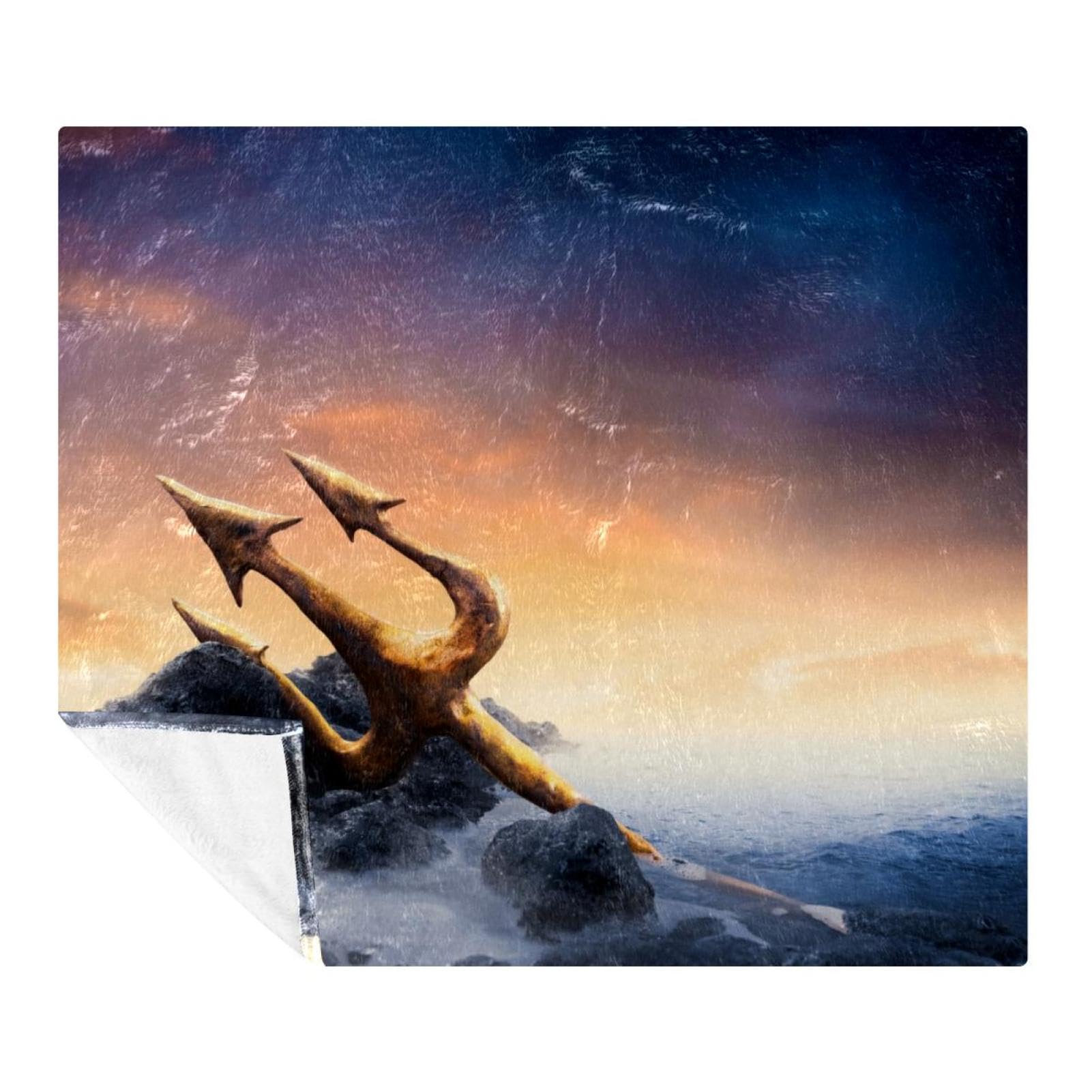 Couverture polaire microfibre Poseidon 150x200 pour canapé lit et voyage