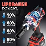 Cordless Impact Wrench1/2, 750Ft-lbs (1000N.m), 21V Power Impact Wrenches, 4-Mode Speed, 2x4.0AH Battery High Torque, 5 Sockets, 8 Drill, 6 Screws, Electric Impact Driver for Car Home Truck