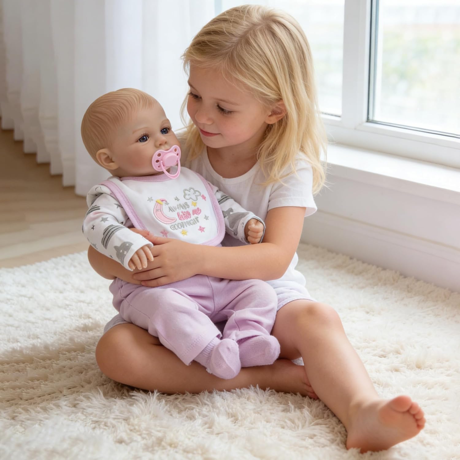 12 Pcs Reborn Baby Doll Clothes Girl Outfit Accessories with Backpack for 17-22 Inch Reborn Doll Newborn Baby Clothes with Backpack