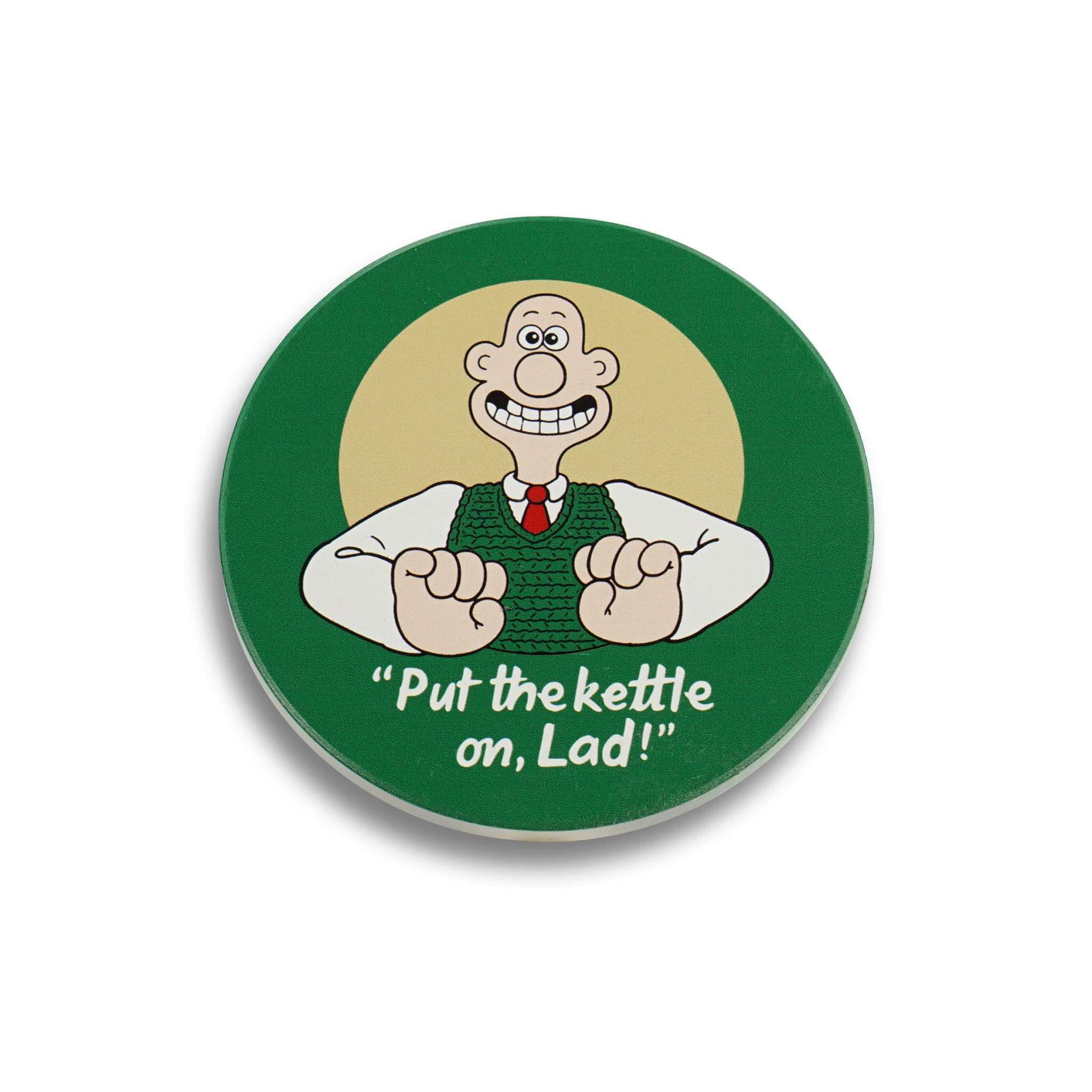 NEW Coaster Ceramic Round - Wallace & Gromit (Wallace)