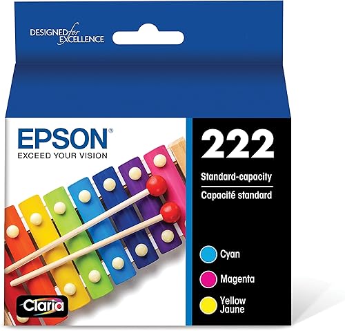 Miniatura 2 de Epson Cartuchos de tinta combinados de colores T222, capacidad estándar y cartucho de tinta negra T222, capacidad estándar