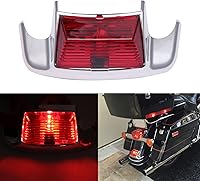 Vista 7 de Rich Choices Luces LED de guardabarros delantero ámbar y luces LED rojas de extremo de guardabarros trasero compatibles con Harley Road King Electra