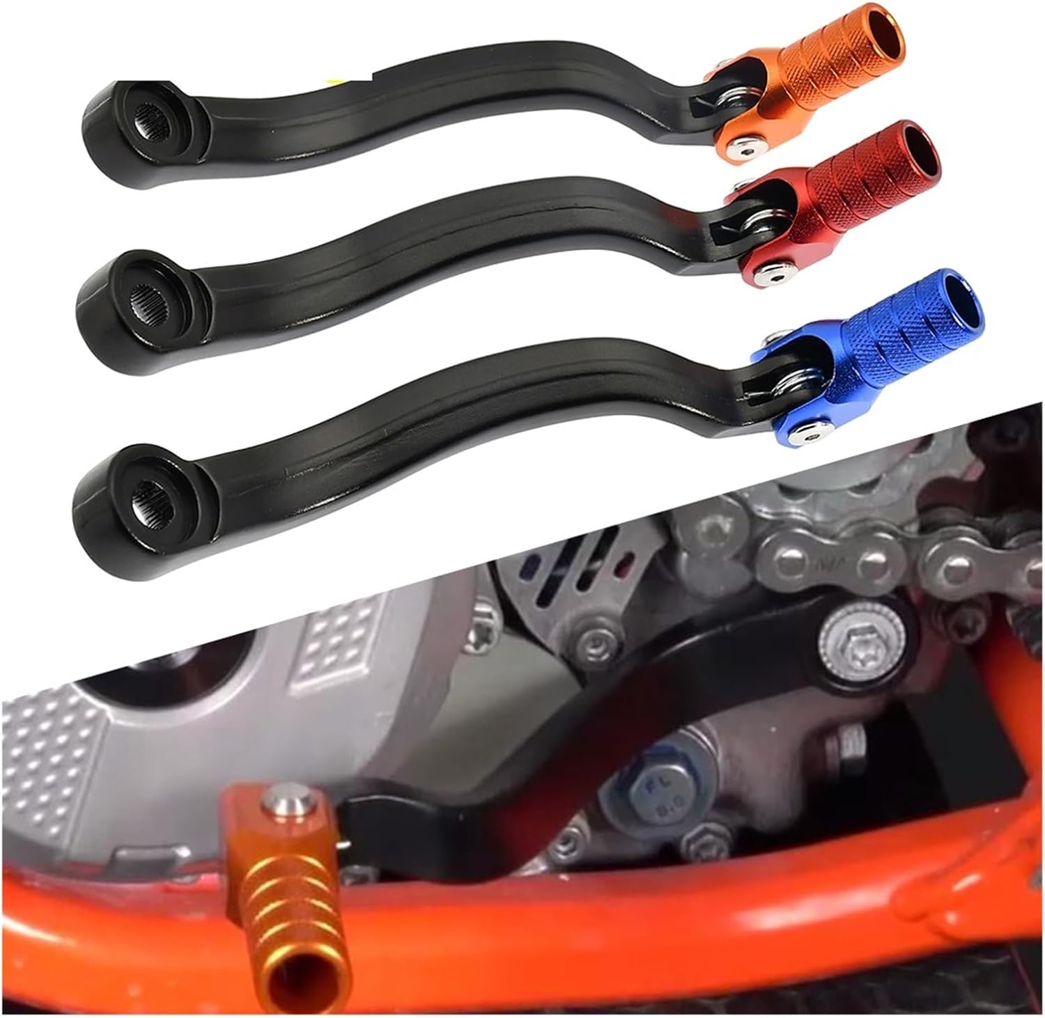 Gear Shifter Shift Lever Compatible with FE 250 300 350 390 400 450 501 2014-2016 FC450 2014-2015 FS450 2015 EXC EXCF 250(Red)