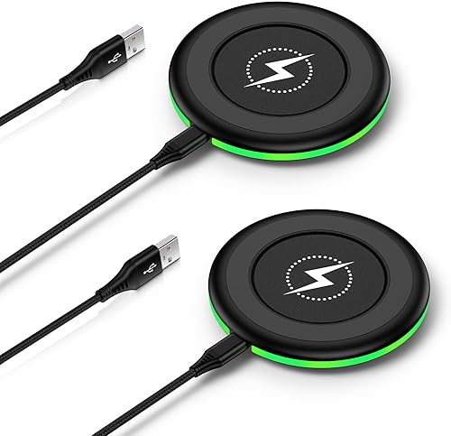 Cargador inalámbrico de 15 W compatible con Google Pixel 10 10 Pro XL 9A9Pro Fold9 Pro XL988A8 Pro76 Pro, paquete de 2 almohadillas de carga rápida