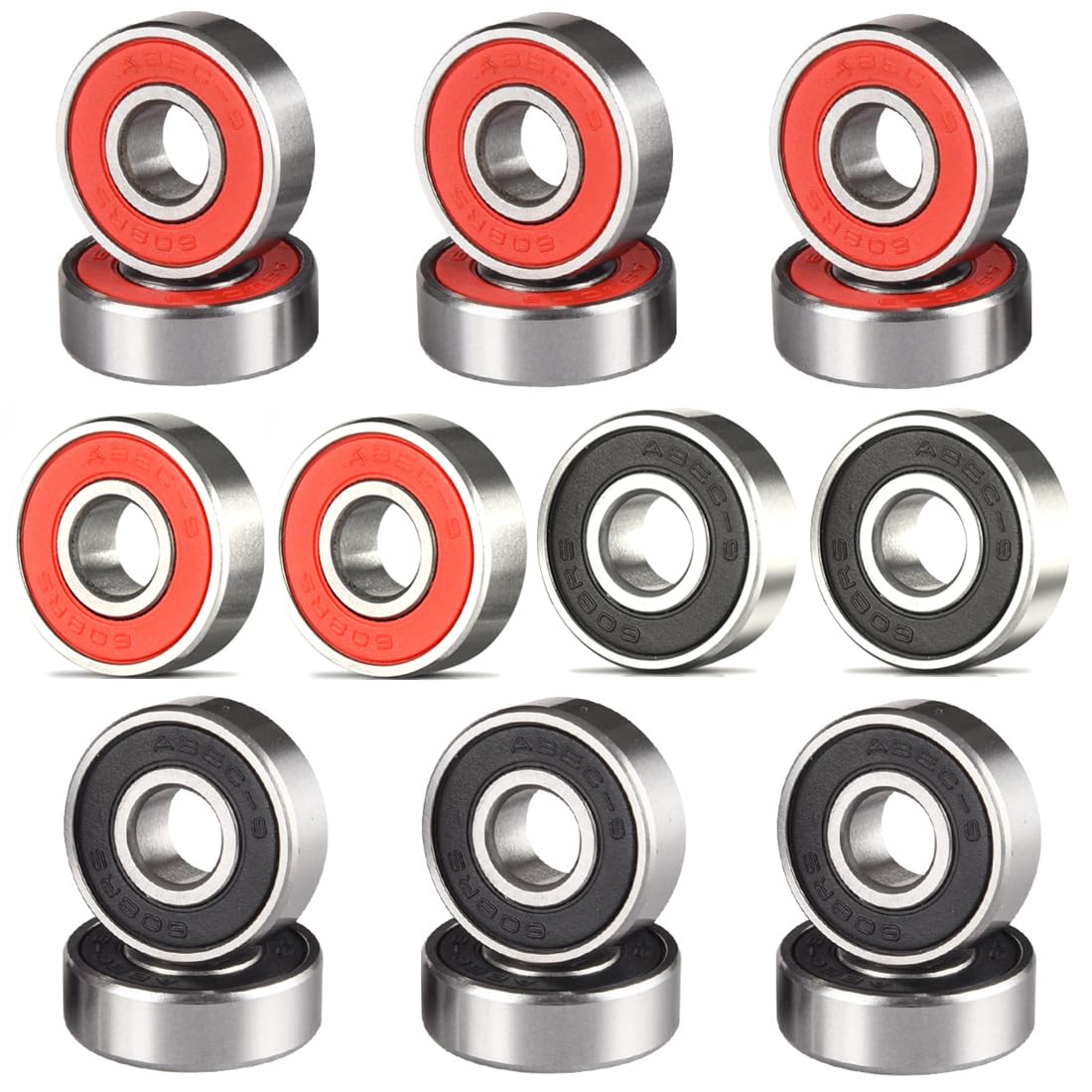 Lot De 4 Roulements ABEC 9 Core – Hautes Performances Pour Skateboard, Trottinette, Patins Et Rollers