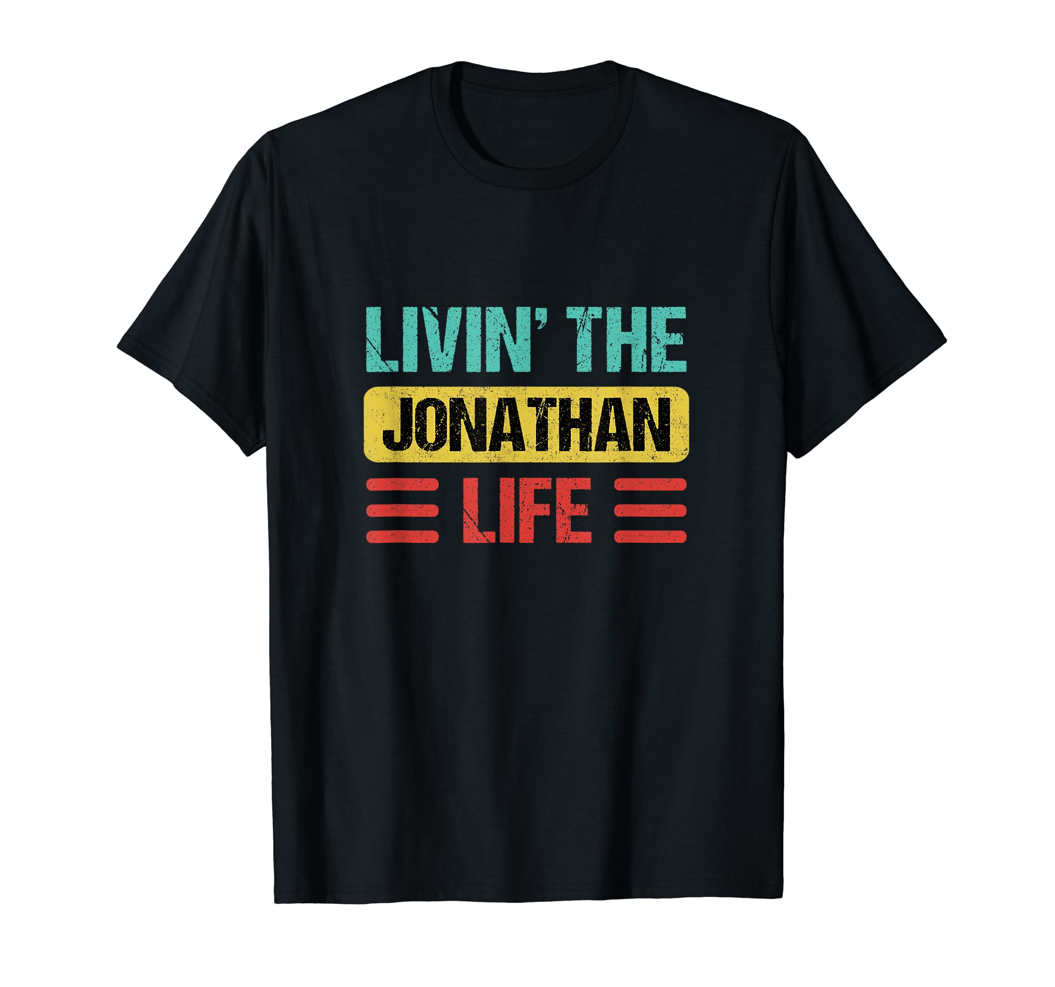 Jonathan Name Shirts & GiftsJonathan Name T-Shirt Unisex-Adults Black Small Modern Personalized T-Shirt