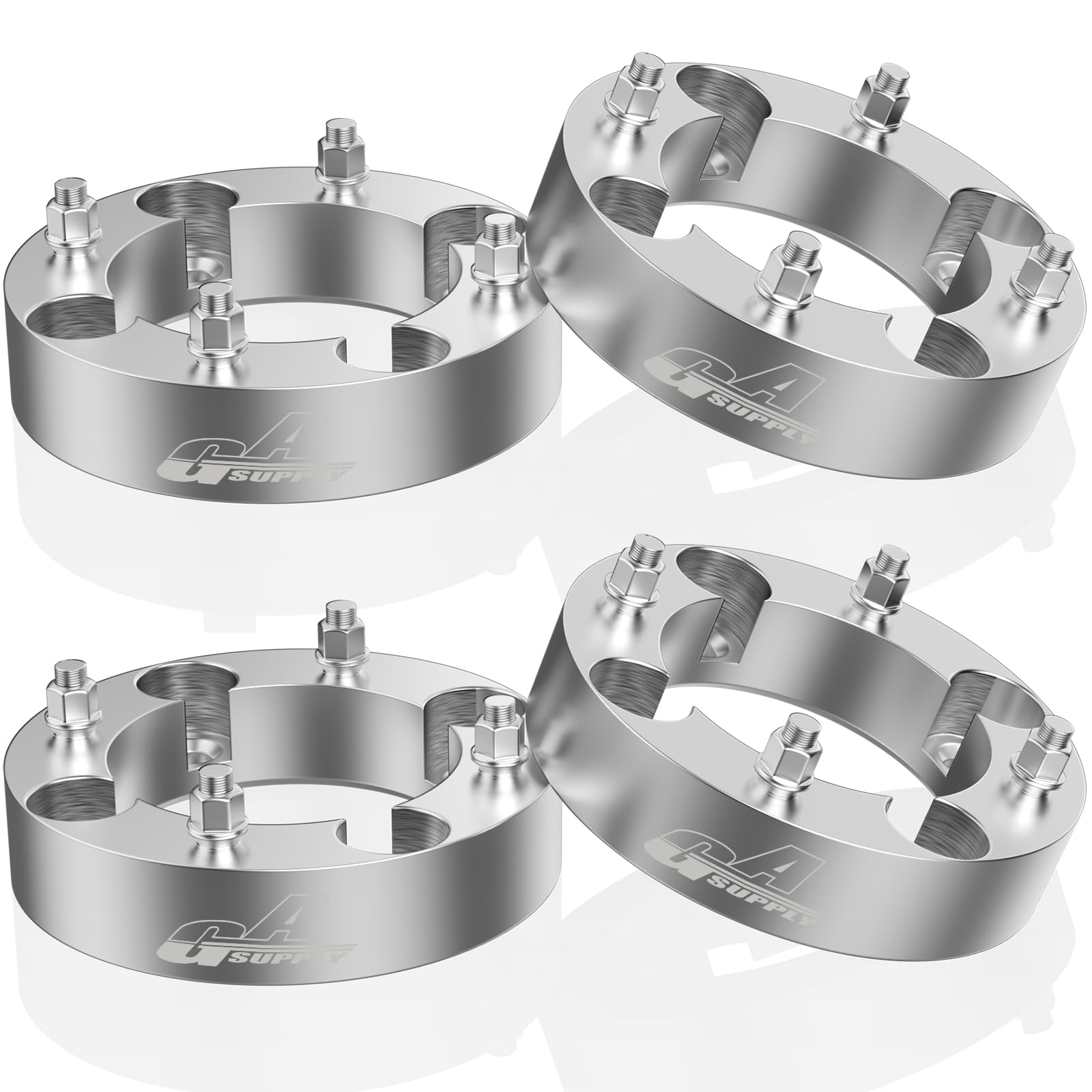 GAsupply 1.5" 4×156 ATV Wheel Spacers 3/8"-24 Studs, 131mm Hub Bore, 4 Pcs