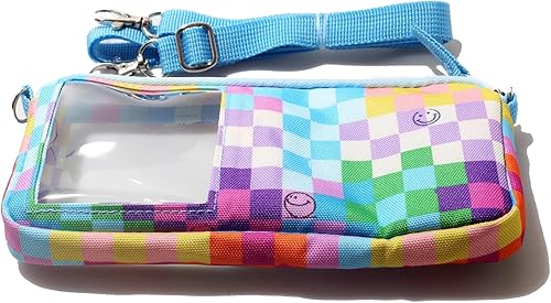 Vista 12 de DQL Funda ligera para teléfono cruzado para mujer, funda para teléfono con cordón, transparente, bolsa cruzada para teléfono celular, monedero, Negro